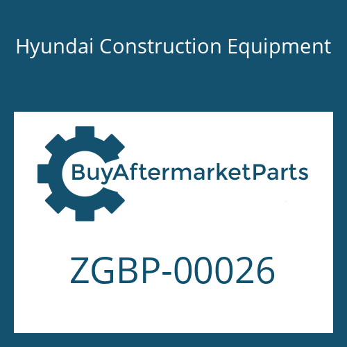 ZGBP-00026 Hyundai Construction Equipment O-RING