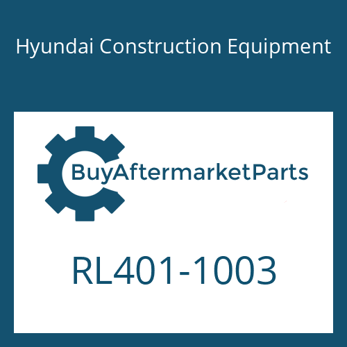 RL401-1003 Hyundai Construction Equipment PIPE ASSY