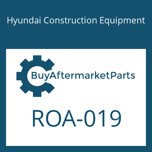 ROA-019 Hyundai Construction Equipment O-RING