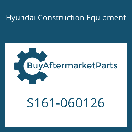 S161-060126 Hyundai Construction Equipment BOLT-ROUND