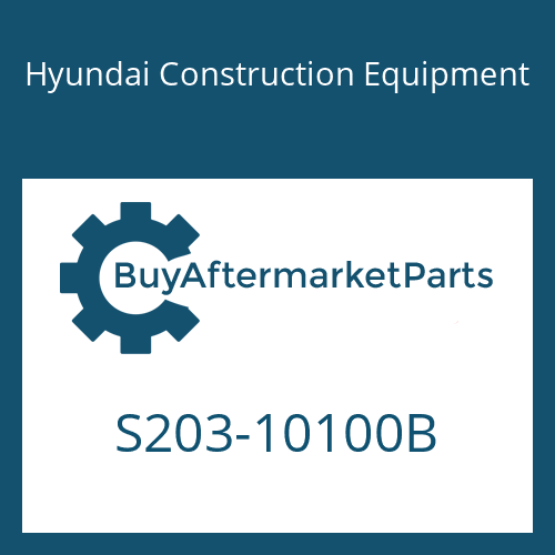 S203-10100B Hyundai Construction Equipment NUT-HEX