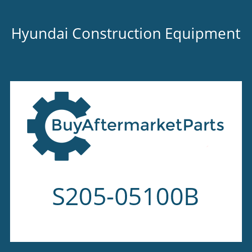 S205-05100B Hyundai Construction Equipment NUT-HEX