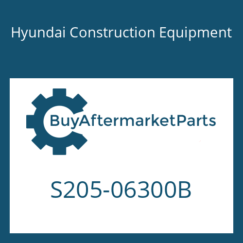 S205-06300B Hyundai Construction Equipment NUT-HEX