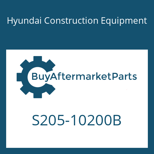 S205-10200B Hyundai Construction Equipment NUT-HEX