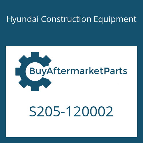 S205-120002 Hyundai Construction Equipment NUT-HEX