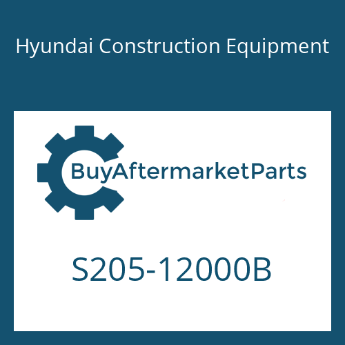 S205-12000B Hyundai Construction Equipment NUT-HEX