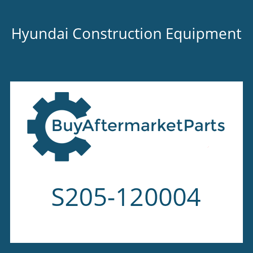 S205-120004 Hyundai Construction Equipment NUT-HEX