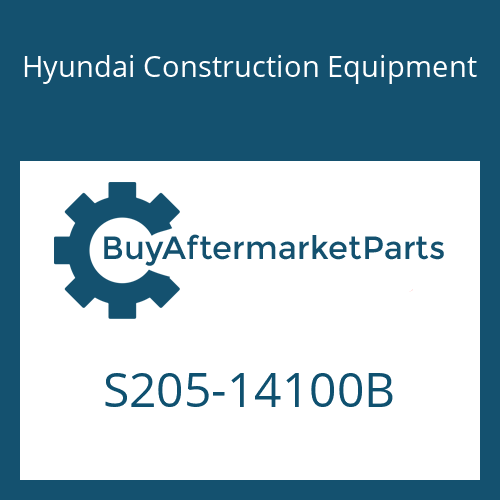 S205-14100B Hyundai Construction Equipment NUT-HEX