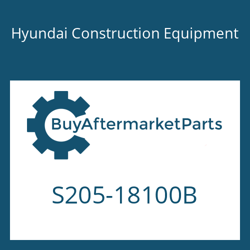 S205-18100B Hyundai Construction Equipment NUT-HEX