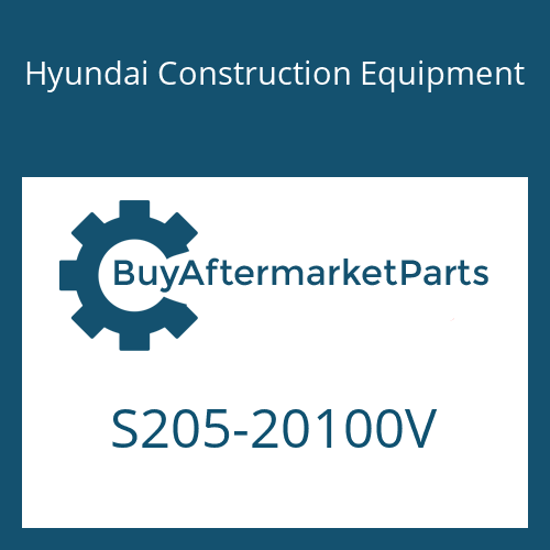 S205-20100V Hyundai Construction Equipment NUT-HEX