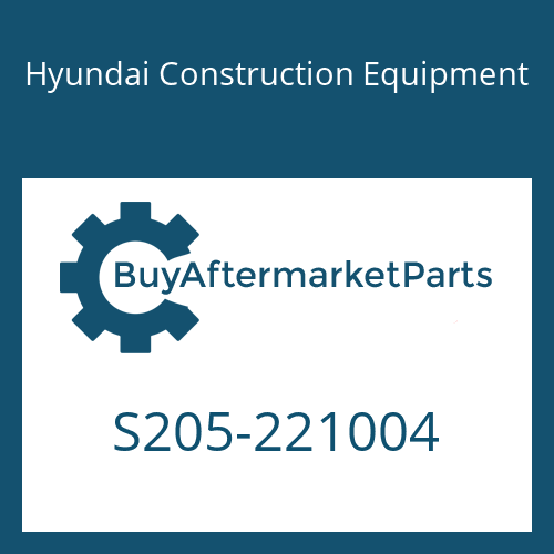 S205-221004 Hyundai Construction Equipment NUT-HEX