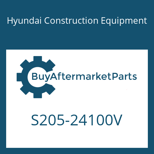 S205-24100V Hyundai Construction Equipment NUT-HEX