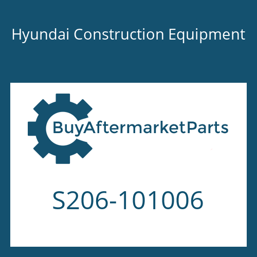 S206-101006 Hyundai Construction Equipment NUT-HEX