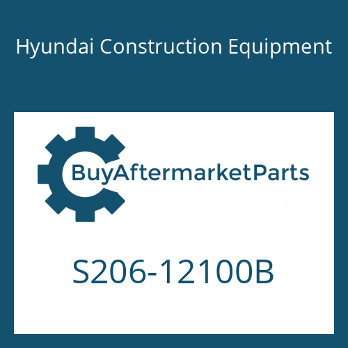 S206-12100B Hyundai Construction Equipment NUT-HEX