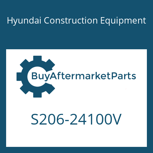 S206-24100V Hyundai Construction Equipment NUT-HEX