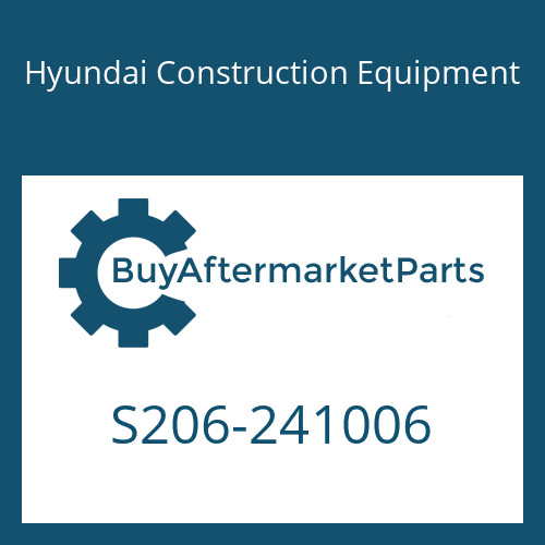 S206-241006 Hyundai Construction Equipment NUT-HEX