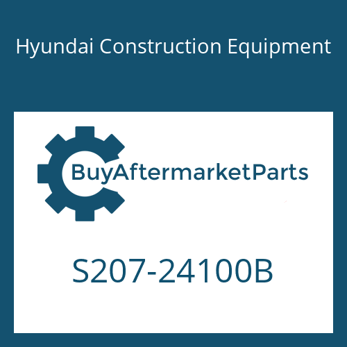 S207-24100B Hyundai Construction Equipment NUT-HEX