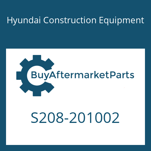S208-201002 Hyundai Construction Equipment NUT-HEX