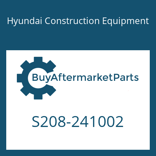 S208-241002 Hyundai Construction Equipment NUT-HEX