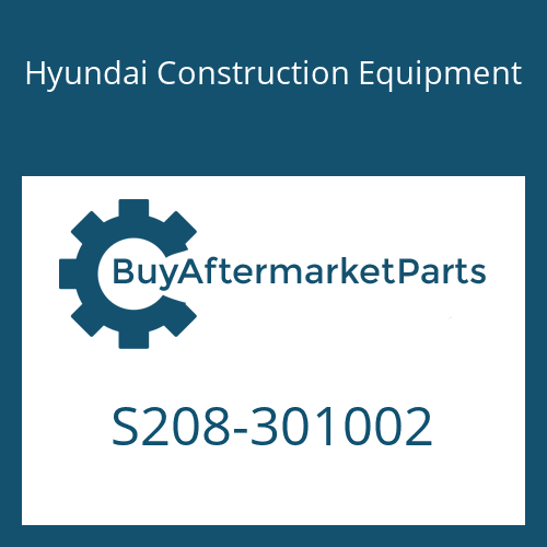 S208-301002 Hyundai Construction Equipment NUT-HEX