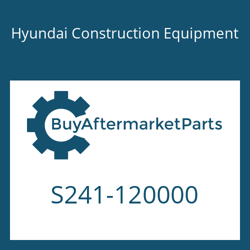 S241-120000 Hyundai Construction Equipment NUT-HEX HD