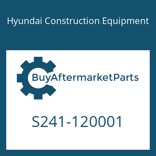 S241-120001 Hyundai Construction Equipment NUT-WELD