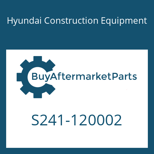 S241-120002 Hyundai Construction Equipment NUT-WELD