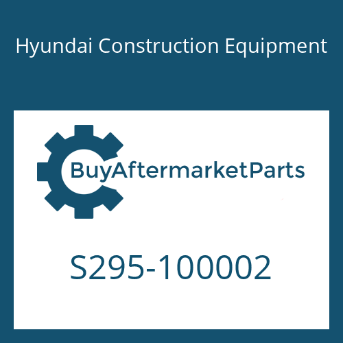 S295-100002 Hyundai Construction Equipment NUT-CAP