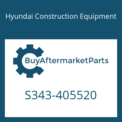 S343-405520 Hyundai Construction Equipment PLATE-TAPPED