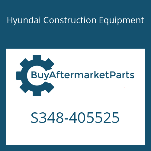 S348-405525 Hyundai Construction Equipment PLATE-TAPPED,ECCTR HOLE