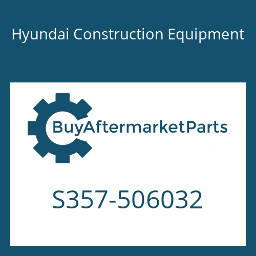 S357-506032 Hyundai Construction Equipment PLATE-TAPPED,1 HOLE