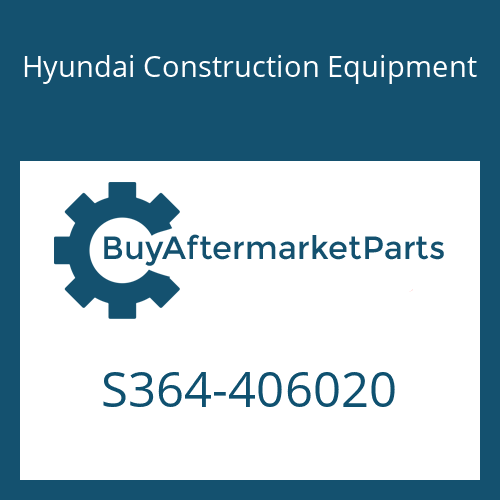 S364-406020 Hyundai Construction Equipment PLATE-TAPPED,2 HOLE
