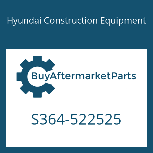 S364-522525 Hyundai Construction Equipment PLATE-TAPPED,2 HOLE