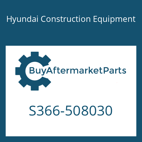 S366-508030 Hyundai Construction Equipment PLATE-TAPPED,2 HOLE