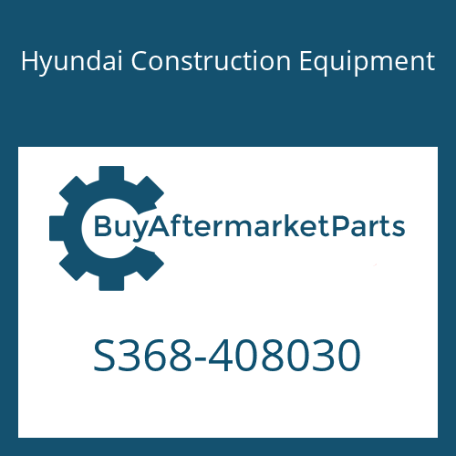 S368-408030 Hyundai Construction Equipment PLATE-TAPPED,2 HOLE