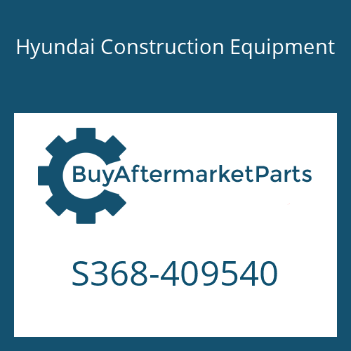 S368-409540 Hyundai Construction Equipment PLATE-TAPPED,2 HOLE