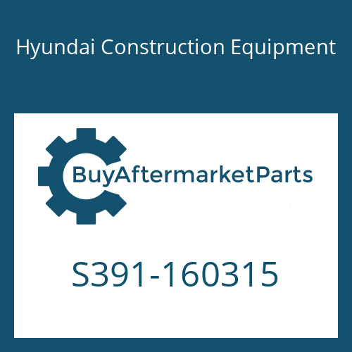 S391-160315 Hyundai Construction Equipment SHIM-ROUND 1.0