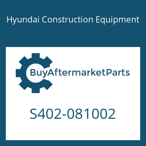 S402-081002 Hyundai Construction Equipment WASHER-PLAIN