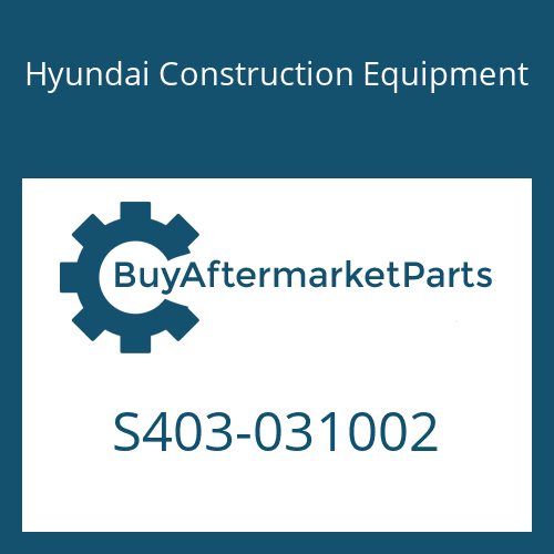 S403-031002 Hyundai Construction Equipment PLAIN WASHER
