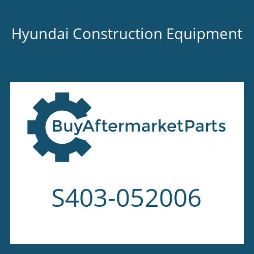 S403-052006 Hyundai Construction Equipment WASHER-PLAIN