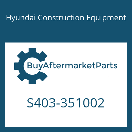 S403-351002 Hyundai Construction Equipment WASHER-PLAIN