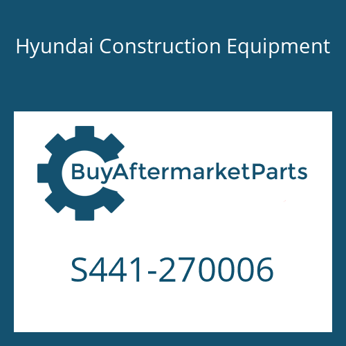 S441-270006 Hyundai Construction Equipment WASHER-HARDEN