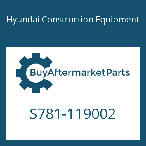 S781-119002 Hyundai Construction Equipment SEAL(B-TYPE METER)