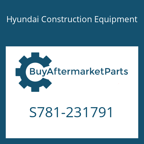S781-231791 Hyundai Construction Equipment STRIP-WEATHER/METER