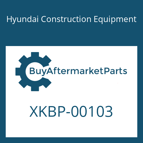 XKBP-00103 Hyundai Construction Equipment BODY ASSY