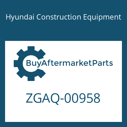 ZGAQ-00958 Hyundai Construction Equipment PLUG