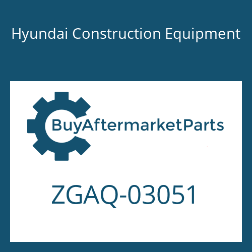 ZGAQ-03051 Hyundai Construction Equipment CAP SCREW