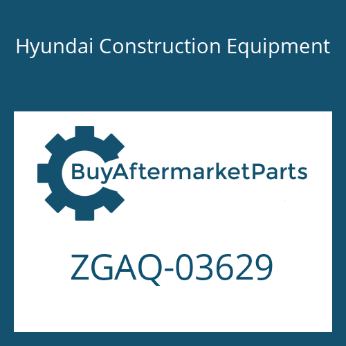 ZGAQ-03629 Hyundai Construction Equipment SCREW-HOLLOW