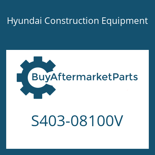 S403-08100V Hyundai Construction Equipment WASHER-PLAIN