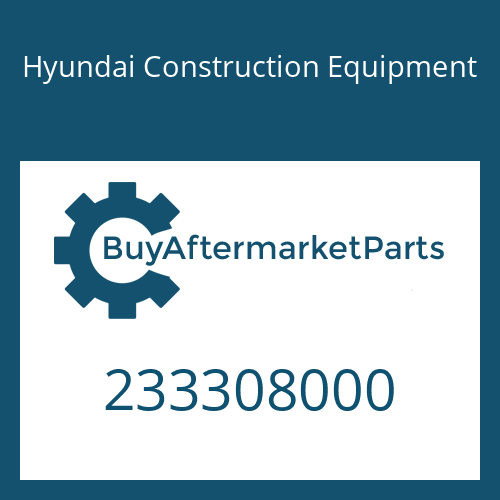 233308000 Hyundai Construction Equipment Washer-Spring
